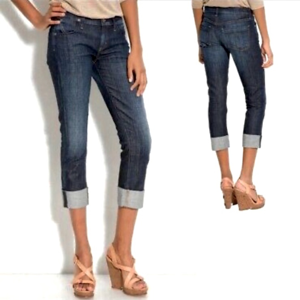 Citizens of Humanity Dani Cropped Straight Leg Cuffed Jeans Women’s Size 28